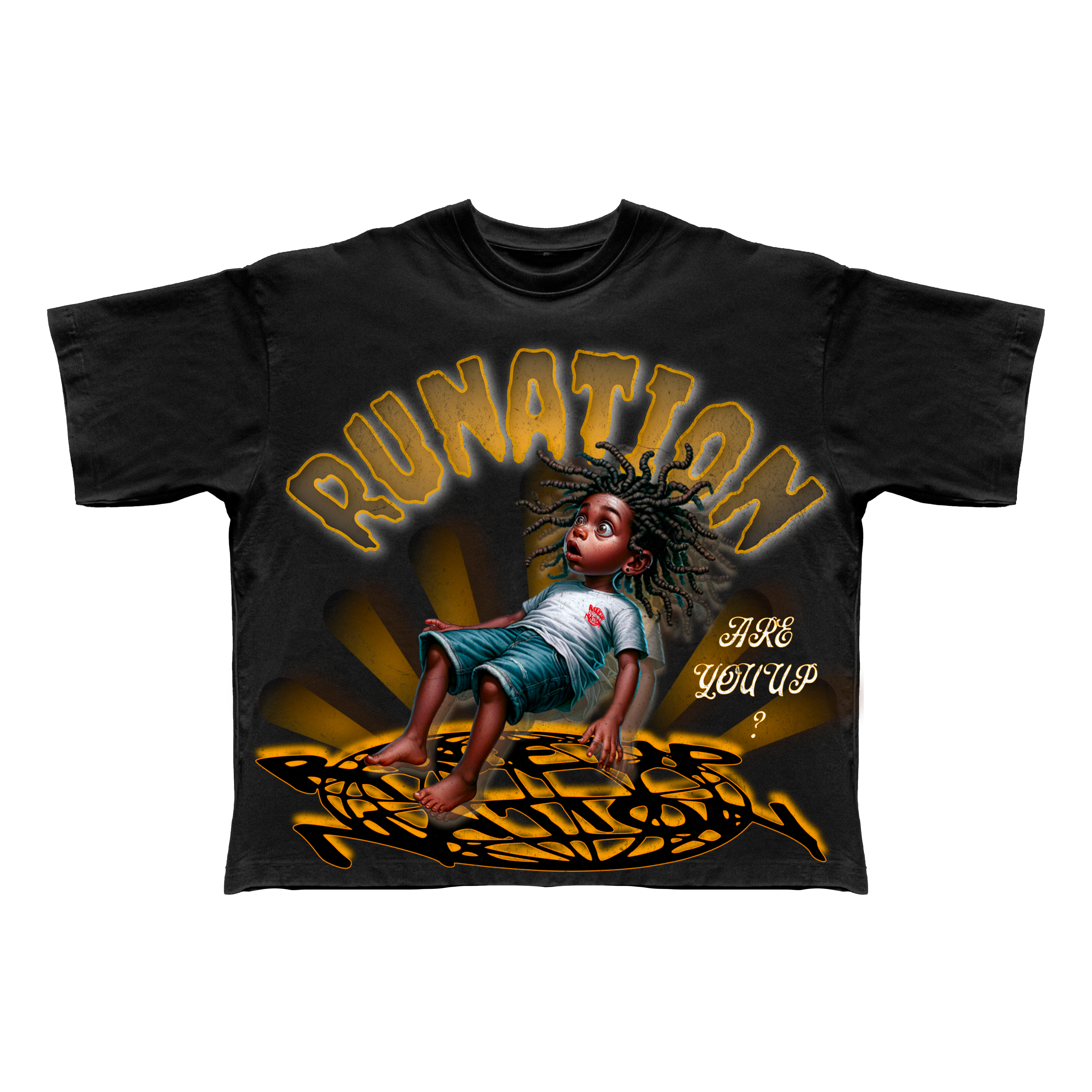 “Runation Classic Boxy Tee – Bold Streetwear Essential”